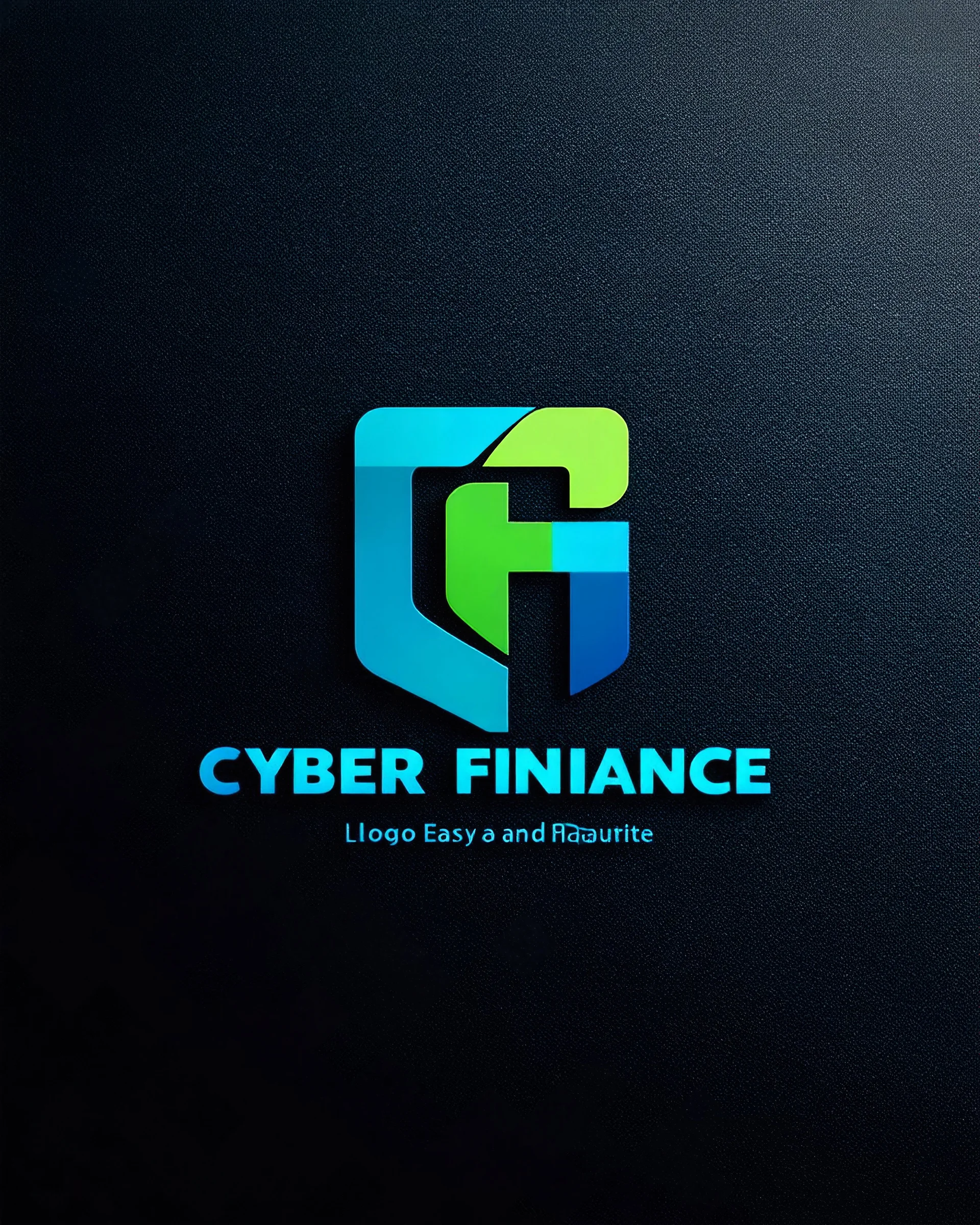Cyber Finance logo Simple, easy and beautiful logo