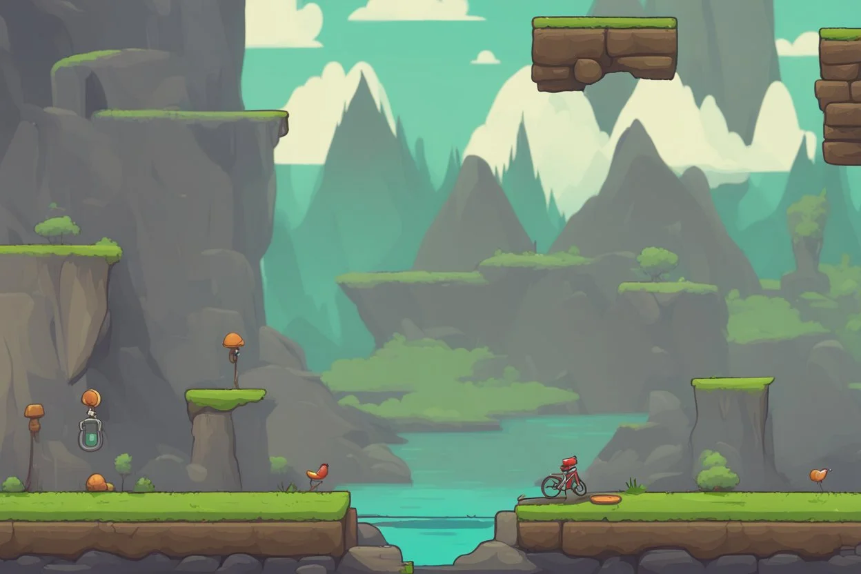 cliffy mockup 2d side scroller