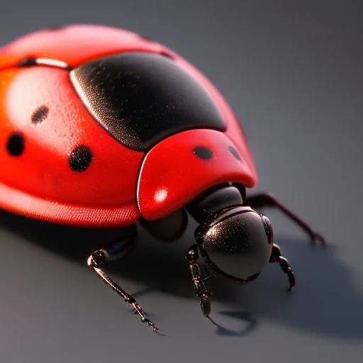 Ladybug robot, ultra realistic, ultra highly detailed, shiny, smooth, studio quality, octane render, ambient lighting, polaroid,--ar 1:1 --v4