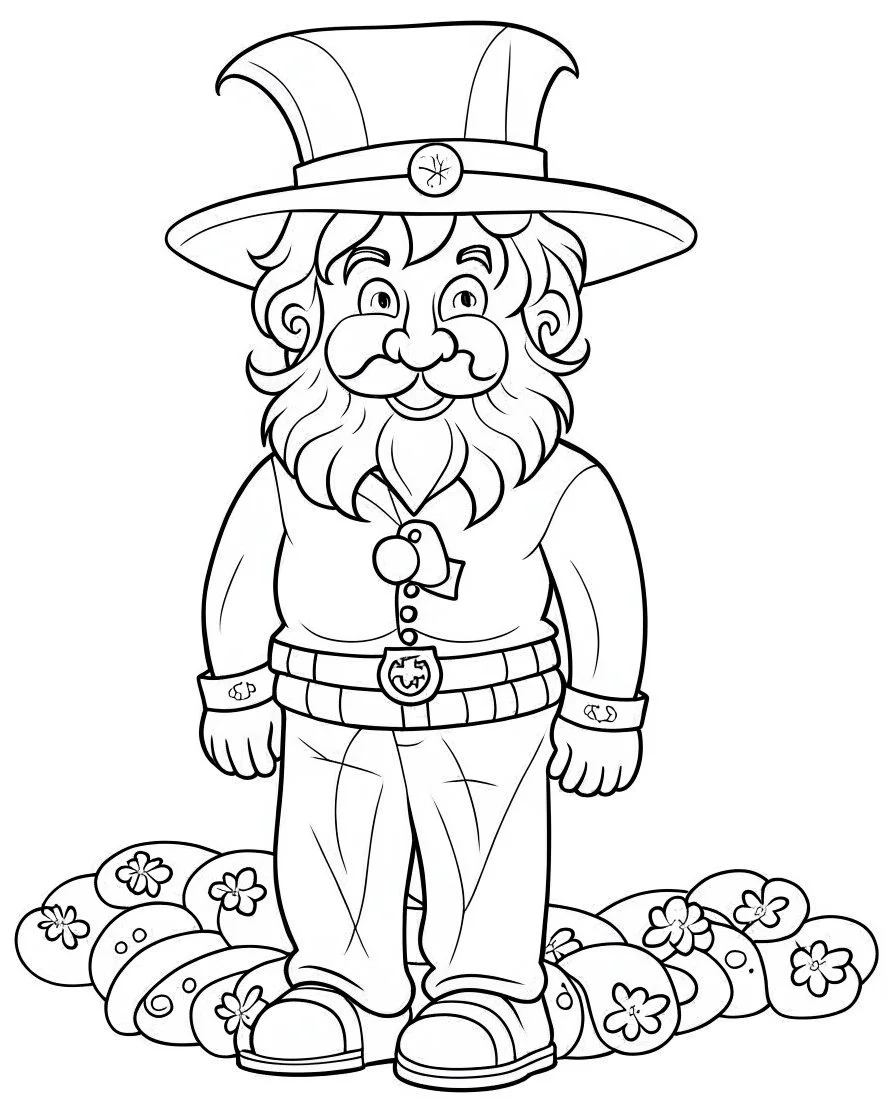 St. Patrick Kids coloring pages