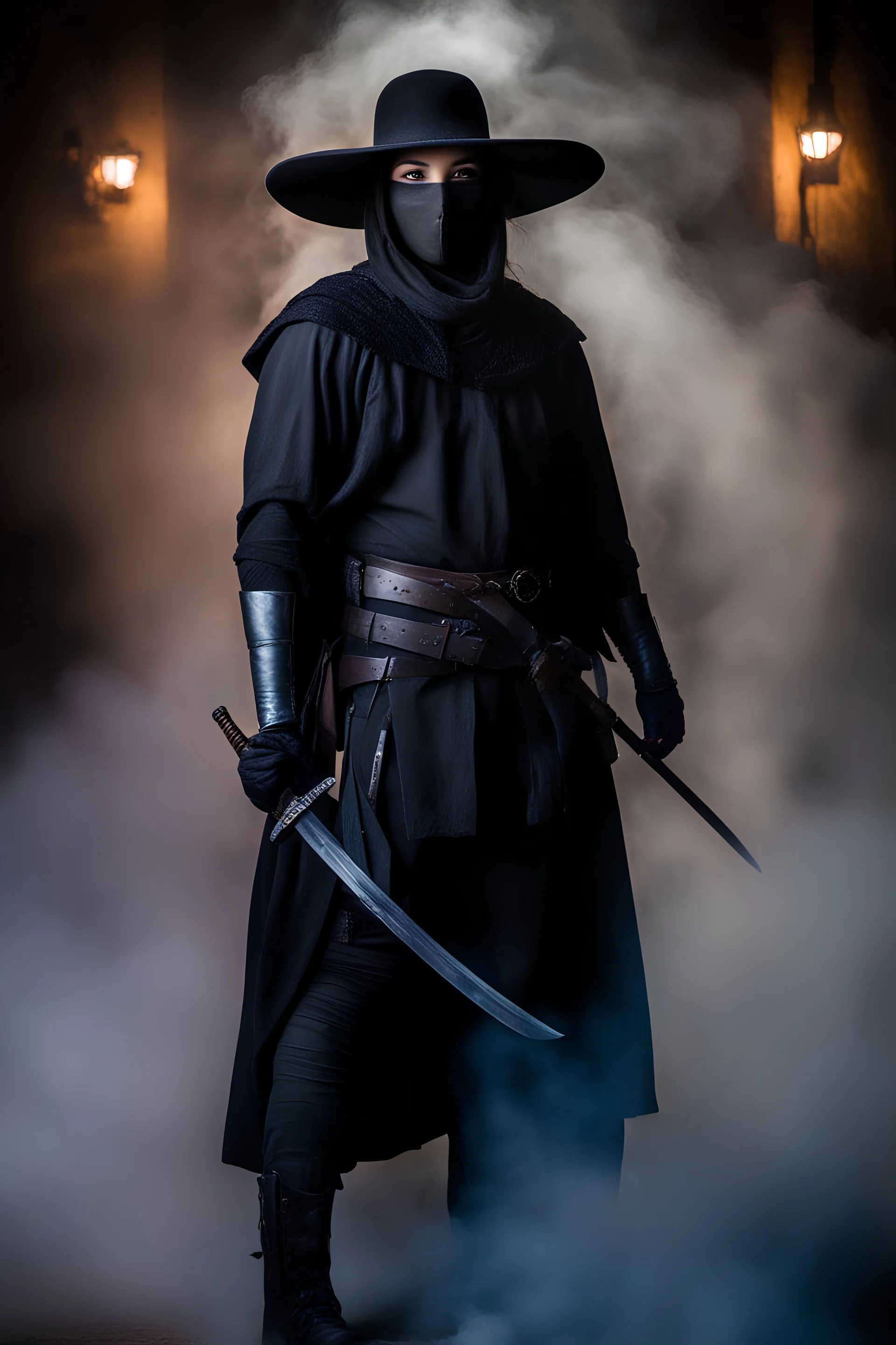 an extremely stacked 18-year-old Rylee Santiago as the masked vigilante Zorro - gradated Background, professional quality studio 8x10 UHD Digital photograph by Scott Kendall - multicolored spotlight, Photorealistic, realistic stock photo, Professional quality Photograph. colored Fog - Multicolored lightning, 3D heart