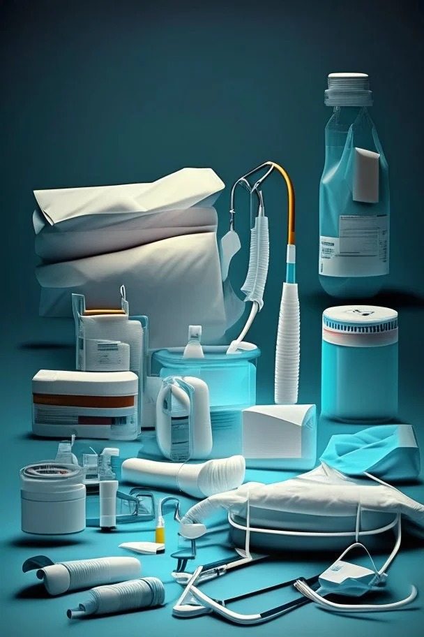 Specialty, nurse, job, medical equipment, lighting, needle, plaster, bandages, mask