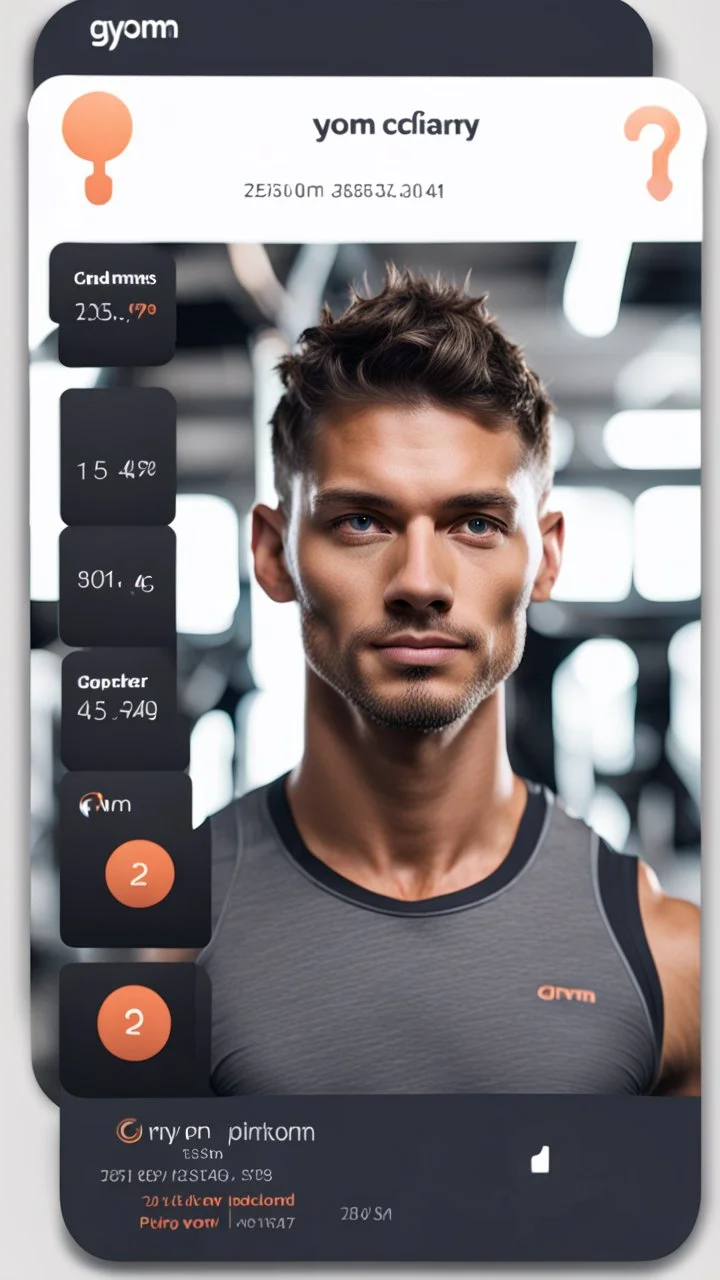 gym profile card and picture of person