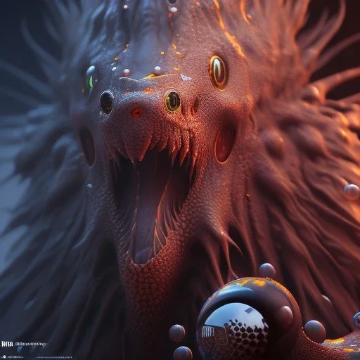 Fluid ink creature, unreal engine 5, 8k resolution, photorealistic, ultra detailed