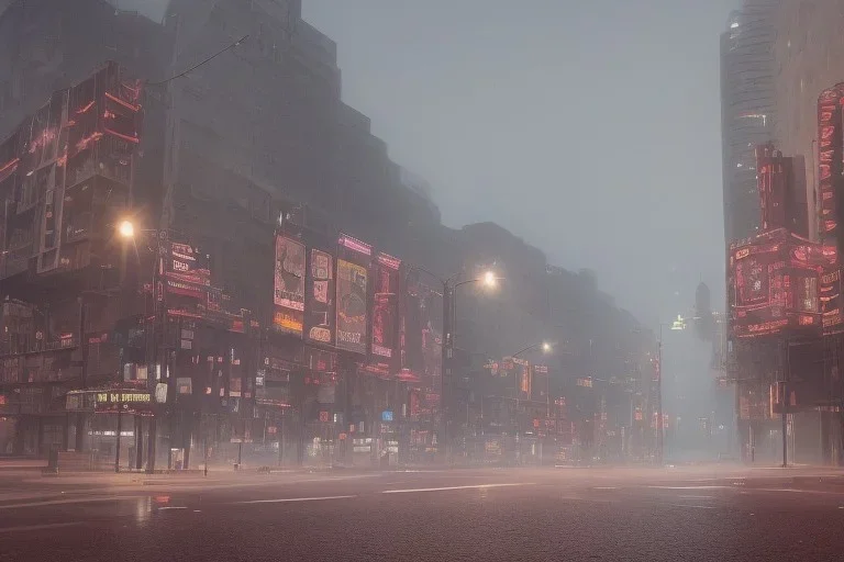 A 1990s car standing in front of a red traffic light, empty street, Cairo, 1990s, night time, rain, winter, movie scene Nick Harris style