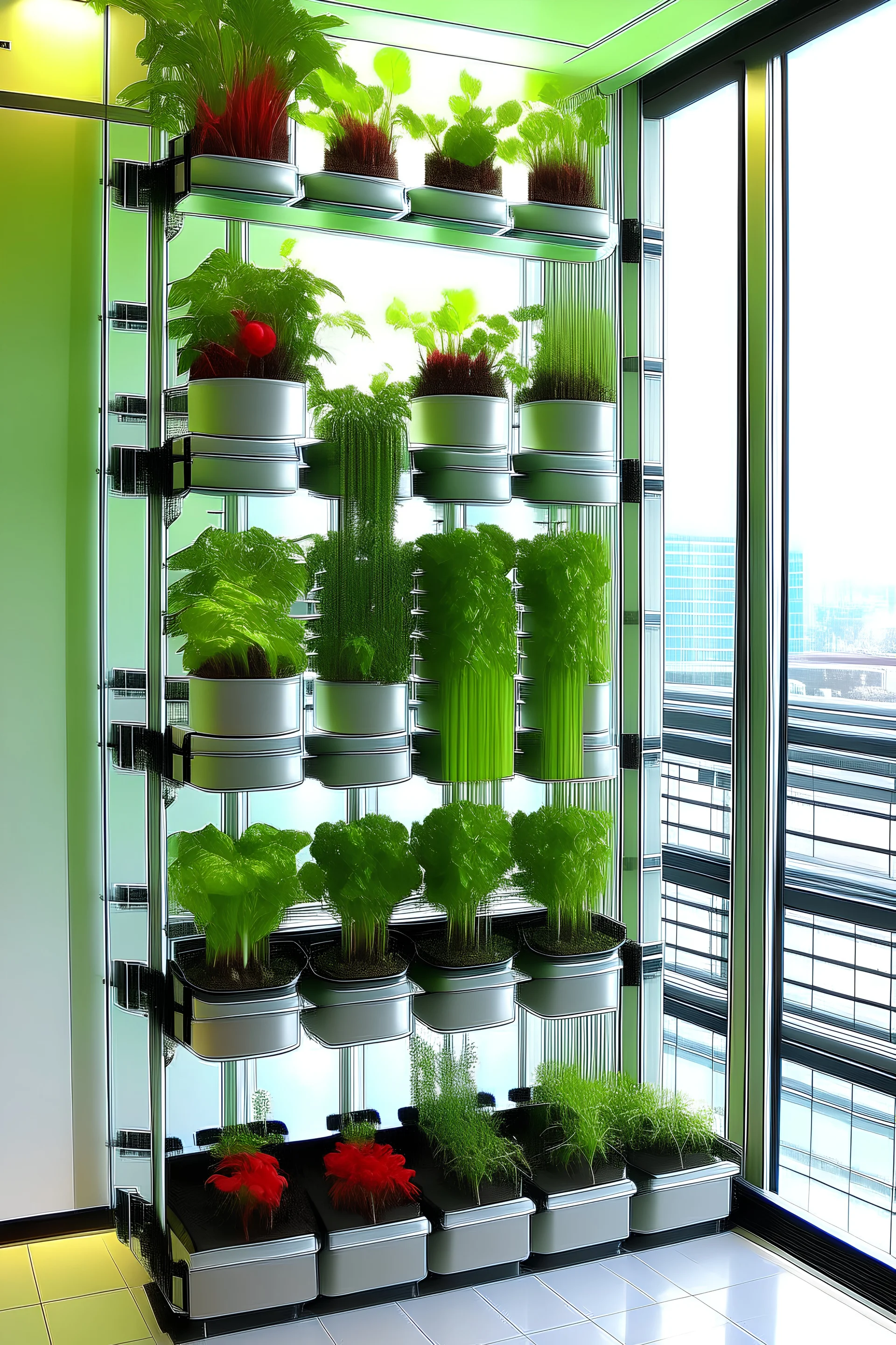 vertical window farm system