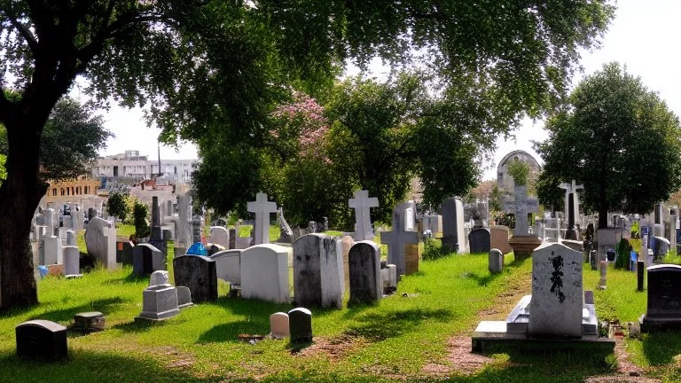 cemetery in the heart of the old city