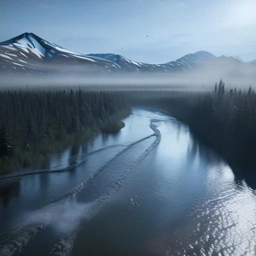 Alaska river einter