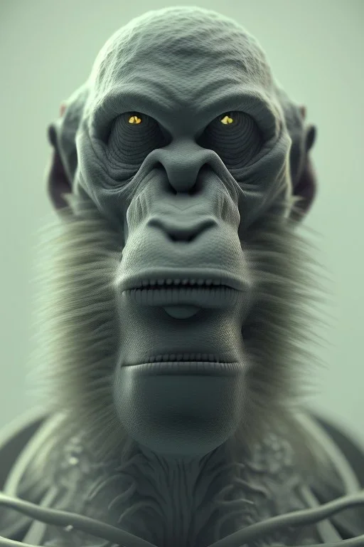 ape alien, head,8 eyes, evil, 8k, with hairs, finely detailed, photo realistic