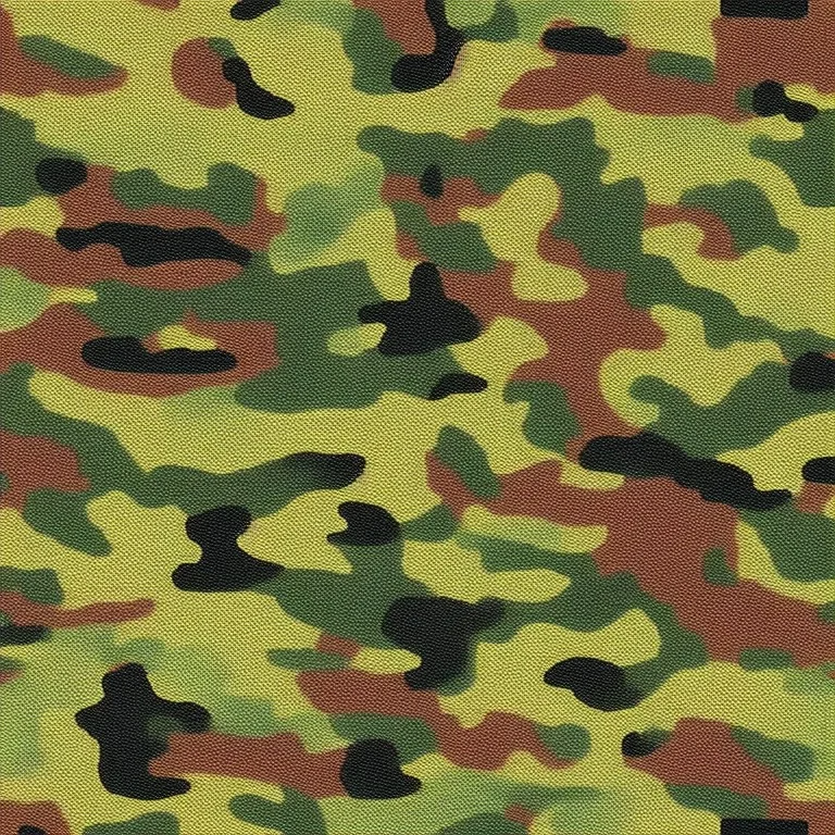 a highly detailed oil painting of seamless camouflage pattern, cool color pallate