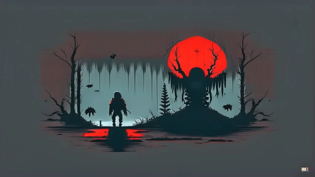 minimalist horror gaming theme