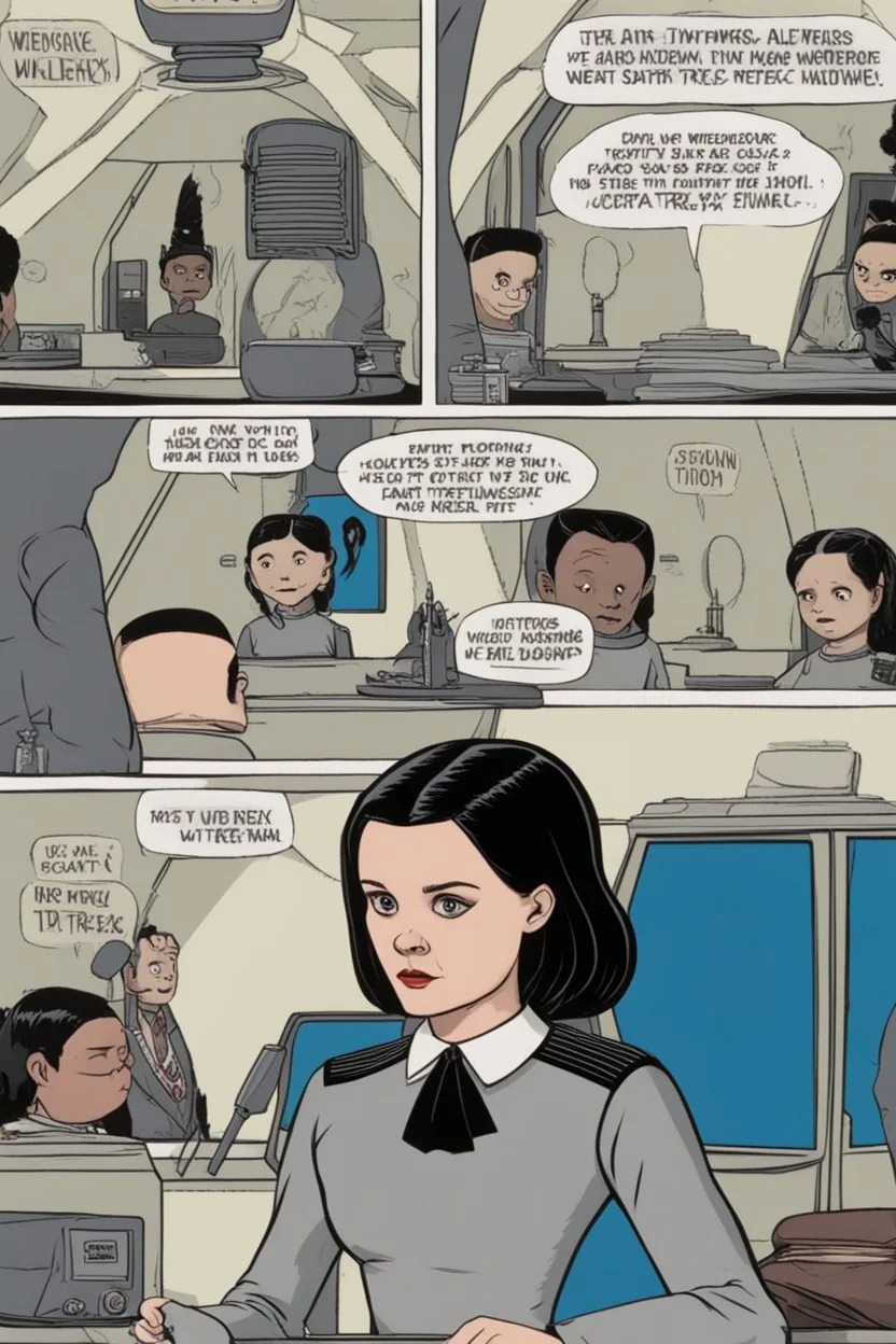 Wednesday Addams in Start Trek