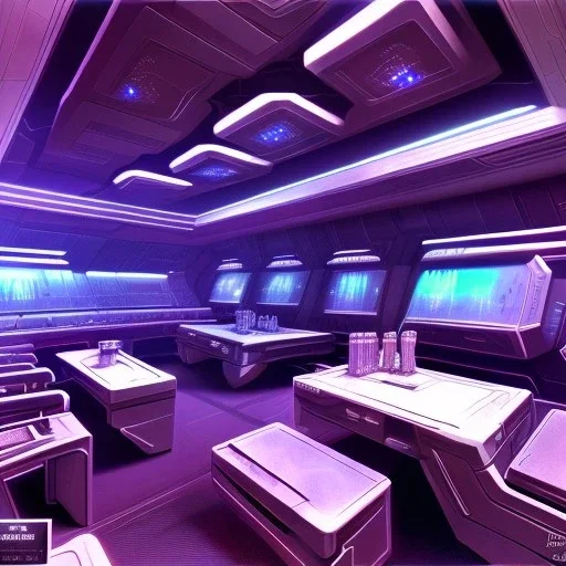 interior of a galactic ship, command post, 64K, hyperdetailed, intricate