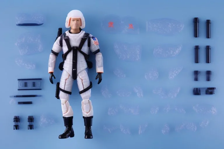 Vaquform Plastic Clear shell toy packaging G.I. Joe doll mike pence space force uniform