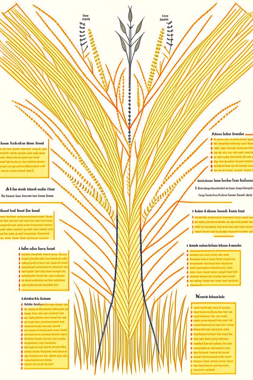 A mind map of wheat for interior design, and the writing language is Arabic