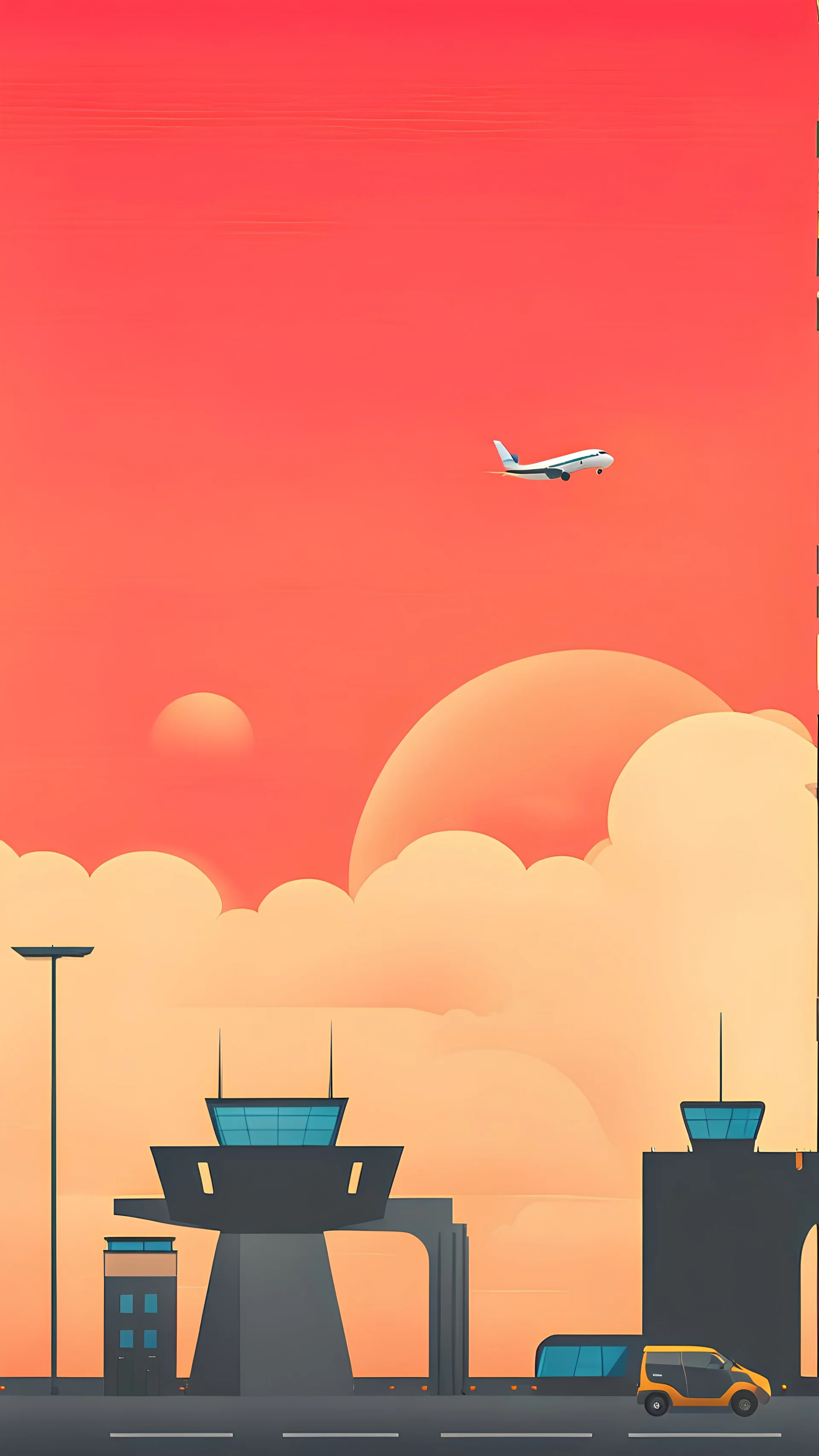 background airport