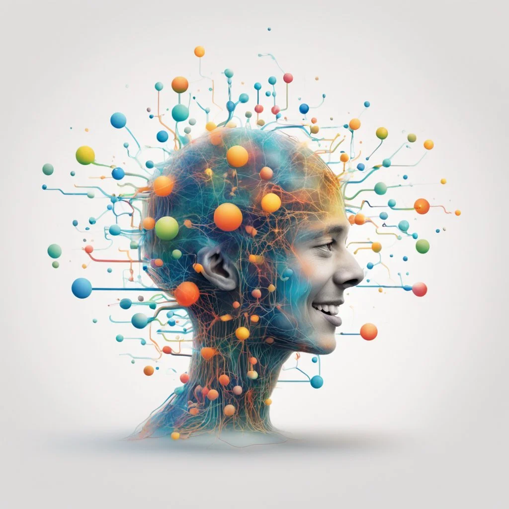 happy deep learning white background