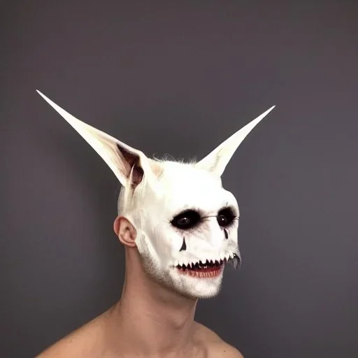 Wendigo hairless white bat