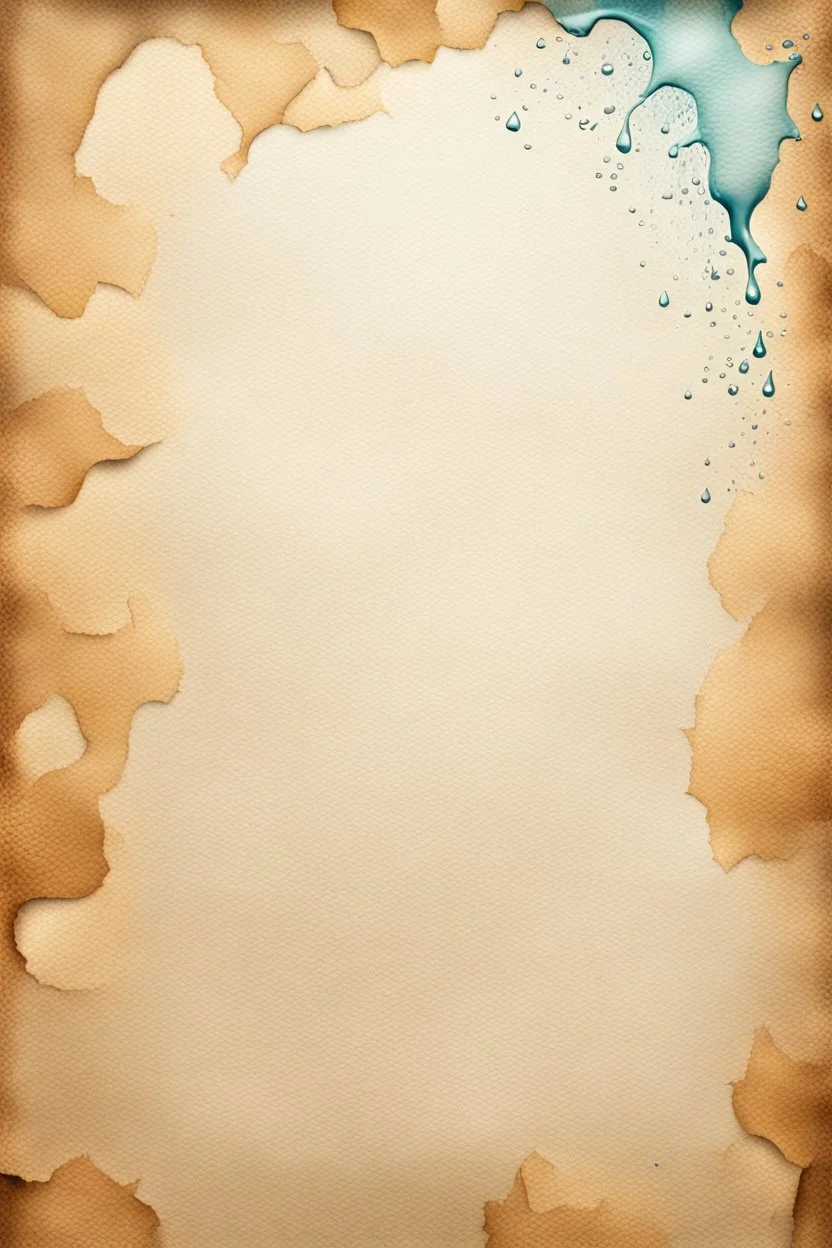 textured paper background with water stains across bottom