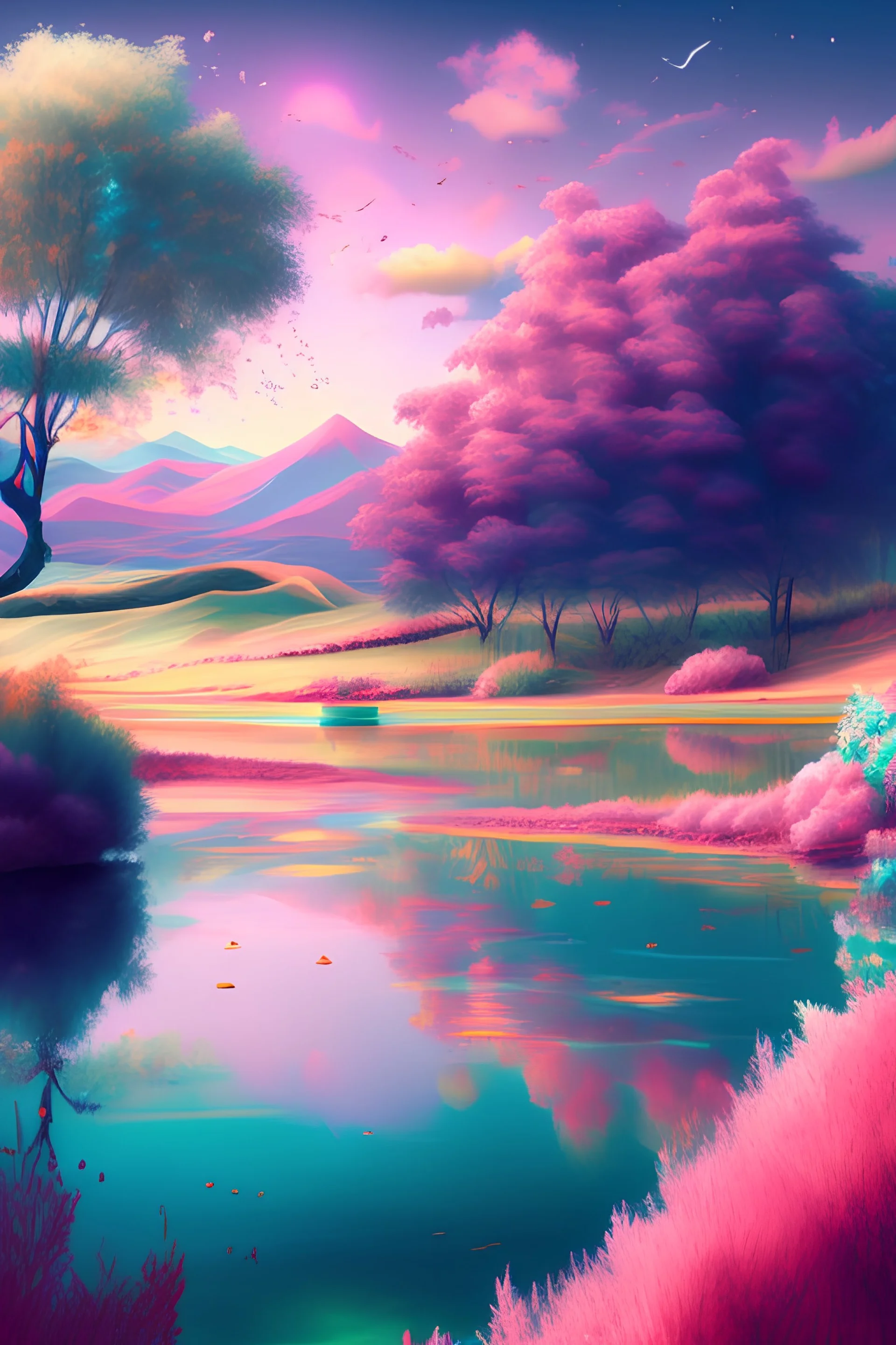 pastel scenery image