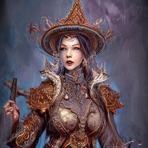 Insanely detailed photograph of an “portrait of a D&D fighter” with intricate Sombrero, intricate embroidered charo, mustachioed clear face and hyperdetailed painting by Ismail Inceoglu Huang Guangjian and Dan Witz CGSociety ZBrush Central fantasy art album cover art,8K, hdr, romantic, mysterious, ominous, cigar smoke, jewelry, comfort, natural eyes,naked,tasteful