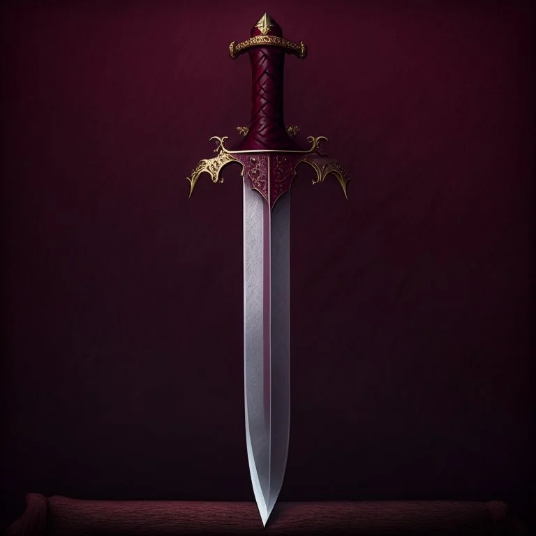 burgundy sword