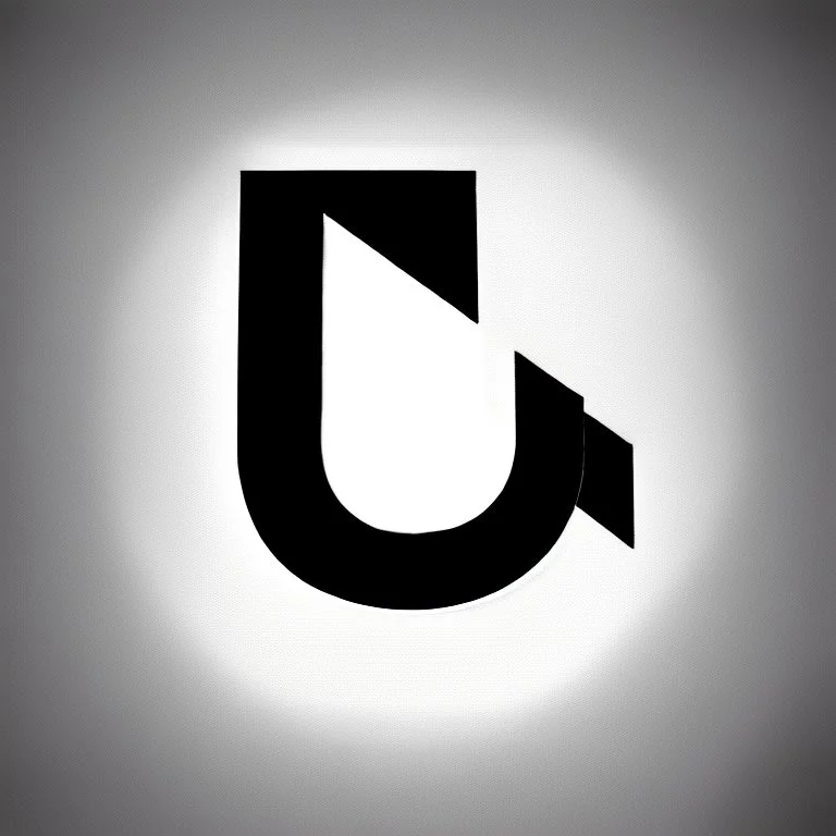 logo with the letter R end N, black and white