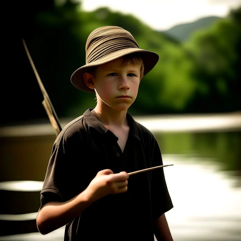 Missouri Ozarks Young Fisherman