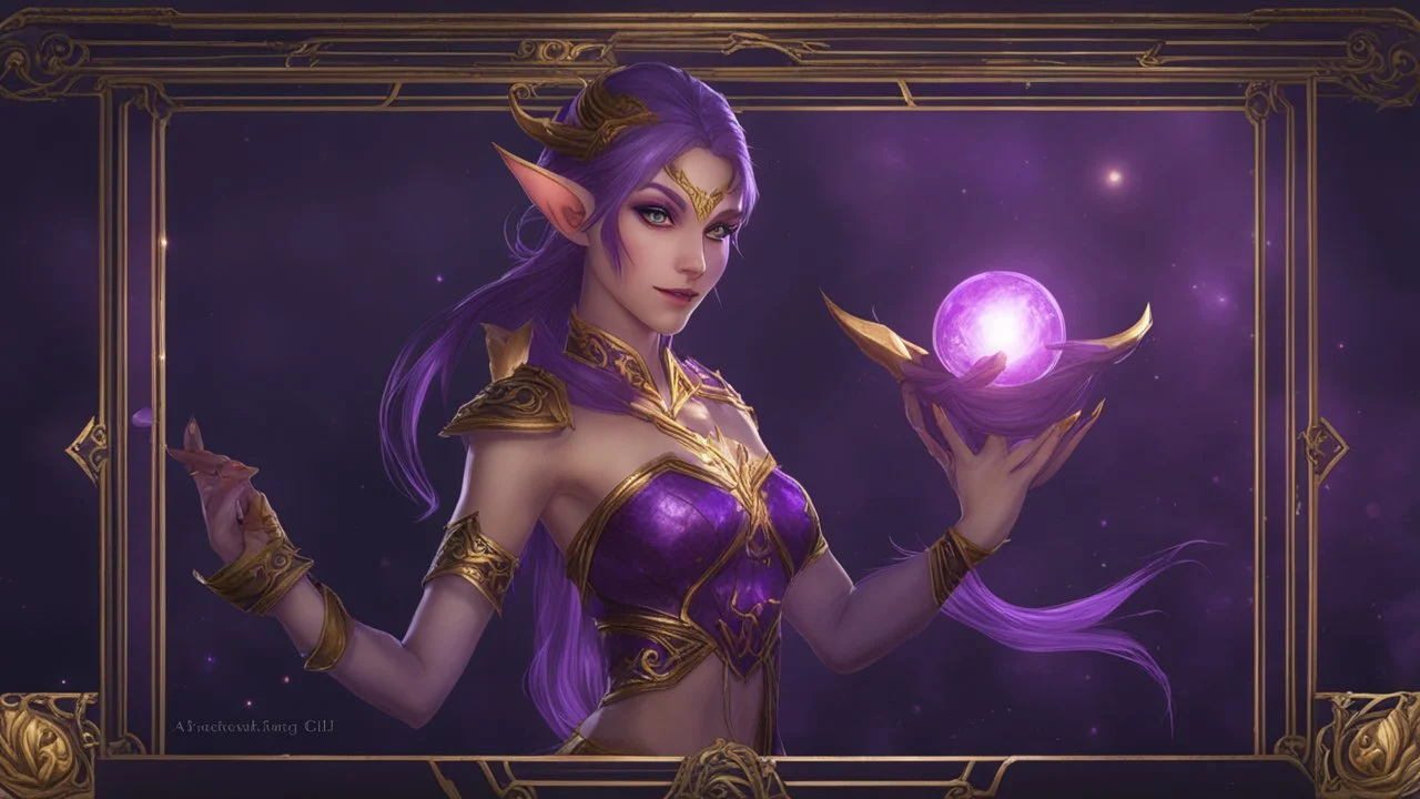 A purple Umbral Gold Elf