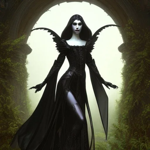 a beautiful gothic woman morphing into a raven, 8k resolution, high-quality, fine-detail, color, intricate, realistic, sharp, crisp, digital art, detailed matte, volumetric lighting, illustration, octane render, brian froud, howard lyon, Anne Dittman, Anne Stokes, Lisa Parker, Selina French