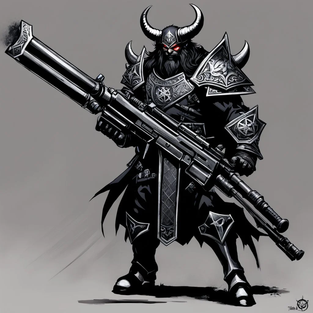 The Deicide, an incredible demon weapon, its double trigger system, grenade launcher and pentagram: The God Killer