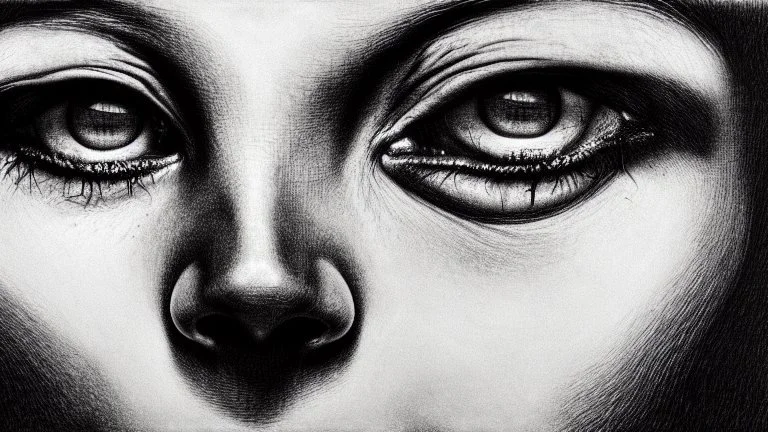 Faces are like water in my head, hyper detailed, realism, surreal