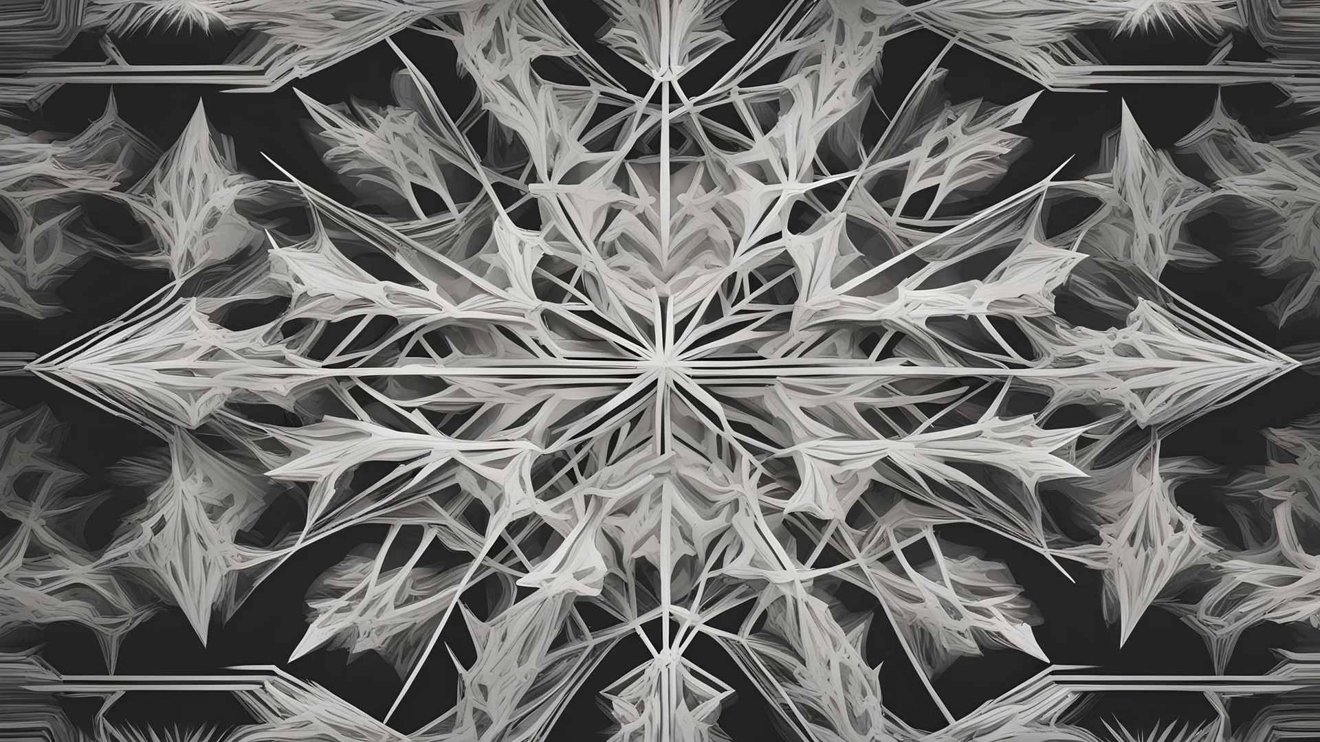 pattern snowflake geometric abstraction