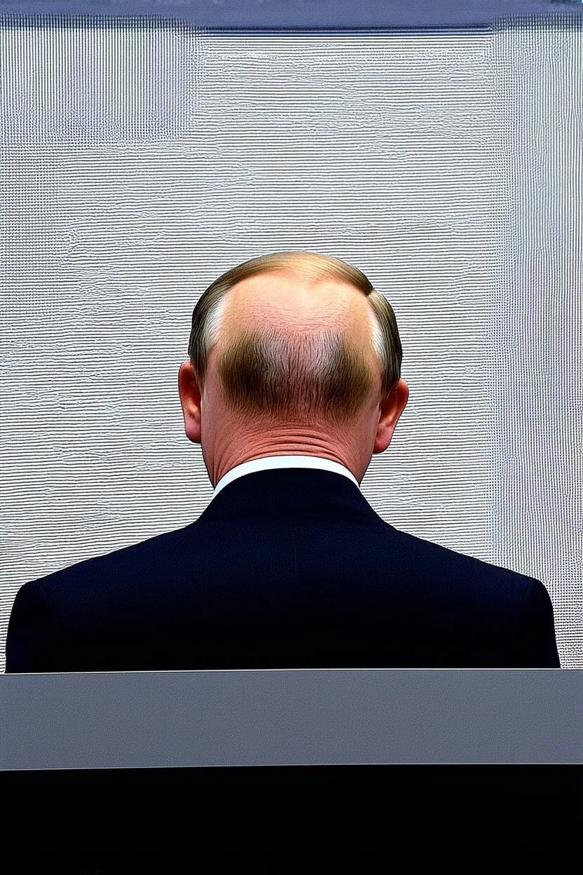 Putin's head from behind