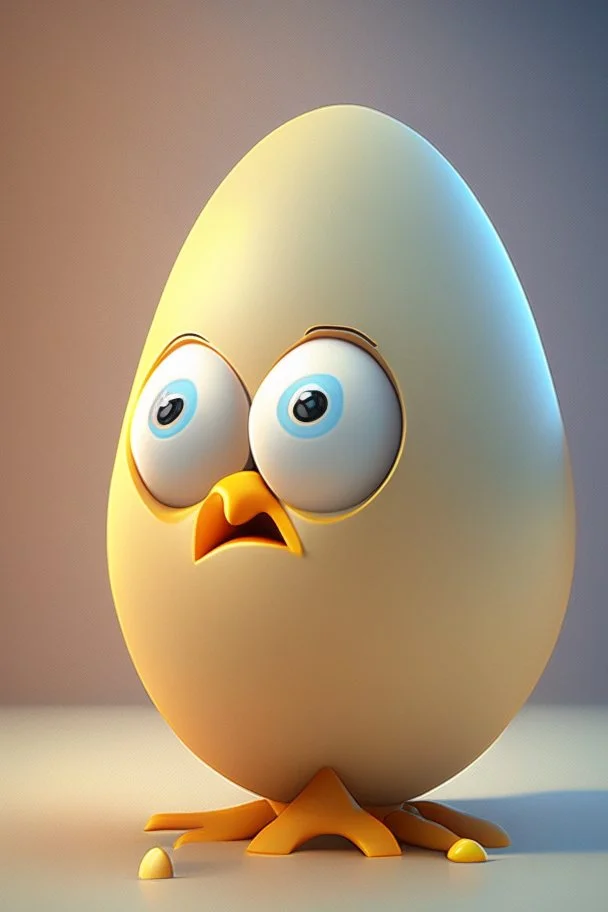 3d egg character