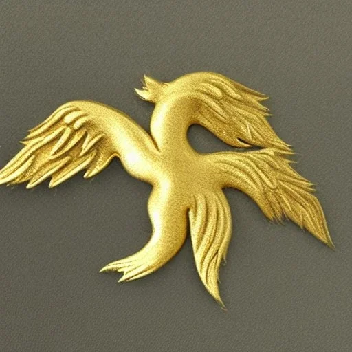 Gold Fox with five tails and wings