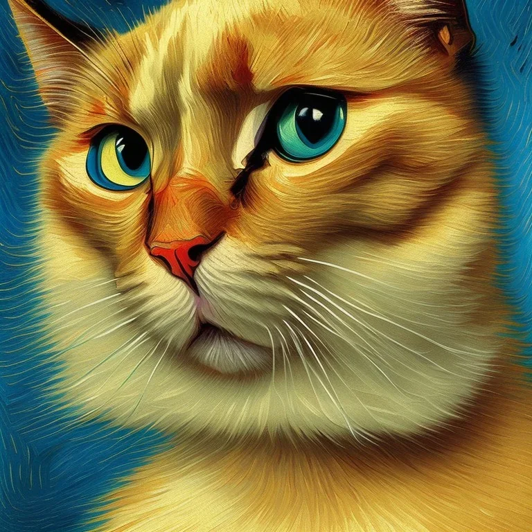 Porträt einer Katze von Van Gogh