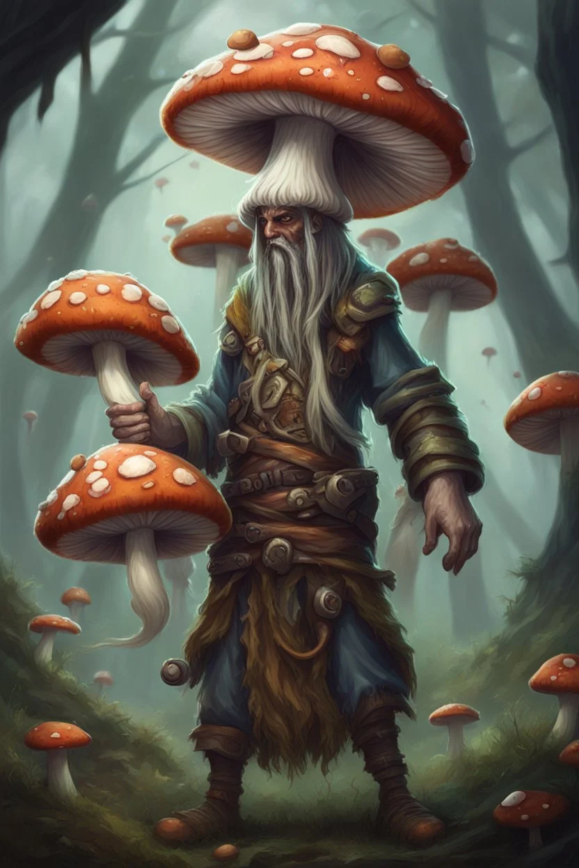 mushshroom spores infected human druid