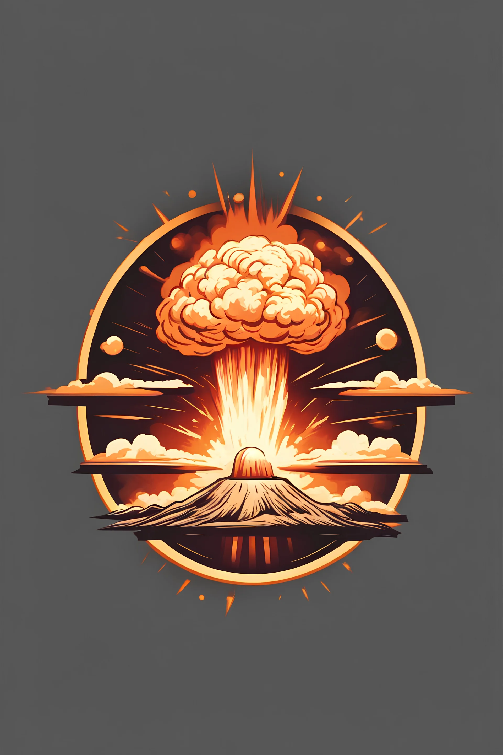 Nuclear explosion logo