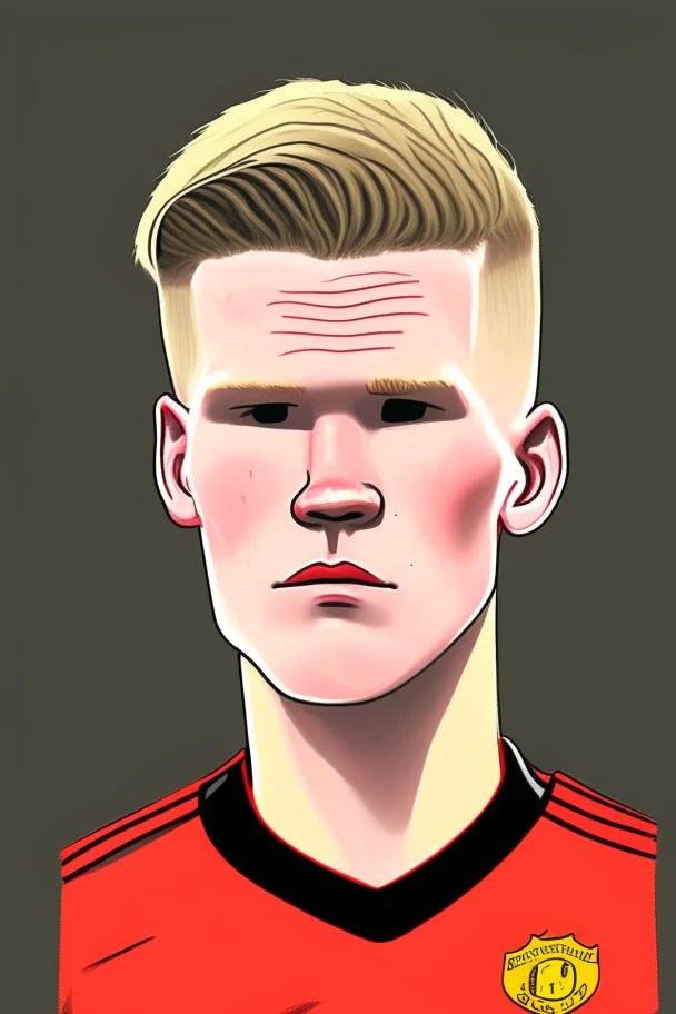 Scott McTominay Footballer ,cartoon 2d