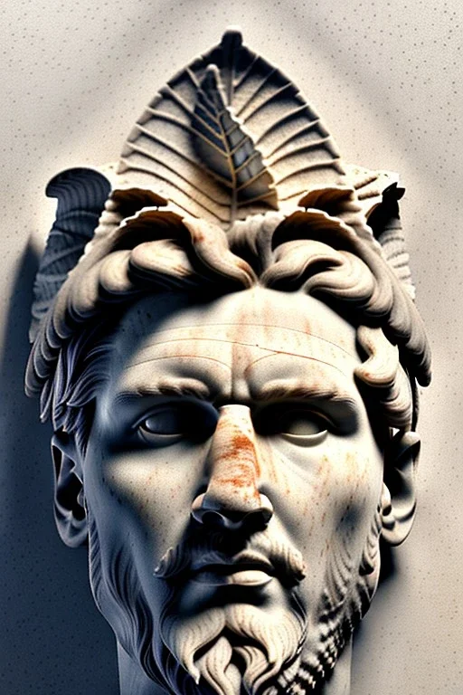 Ultra Realistic image, roman sculpture, white luxury marble material, Lionel Messi, Laurel leaves wreath, miguel angel style, chisel style, emperador, waist up portrait, ultra hd, perfect texture, epic, celestial, cinematic lighting, God light, god rays, 4k resolution, smooth details, ornate details, soft lighting, unreal engine 5, low relief, sky background.