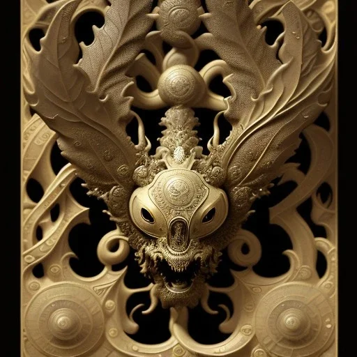 Highly detailed extrem embossed ancient oak. symmetrical, oak leaves, isolated on black background, painting, by Nekro, Peter Mohrbacher, Alphonse Mucha, Brian Froud, Yoshitaka Amano, kim keever, victo ngai, James jean