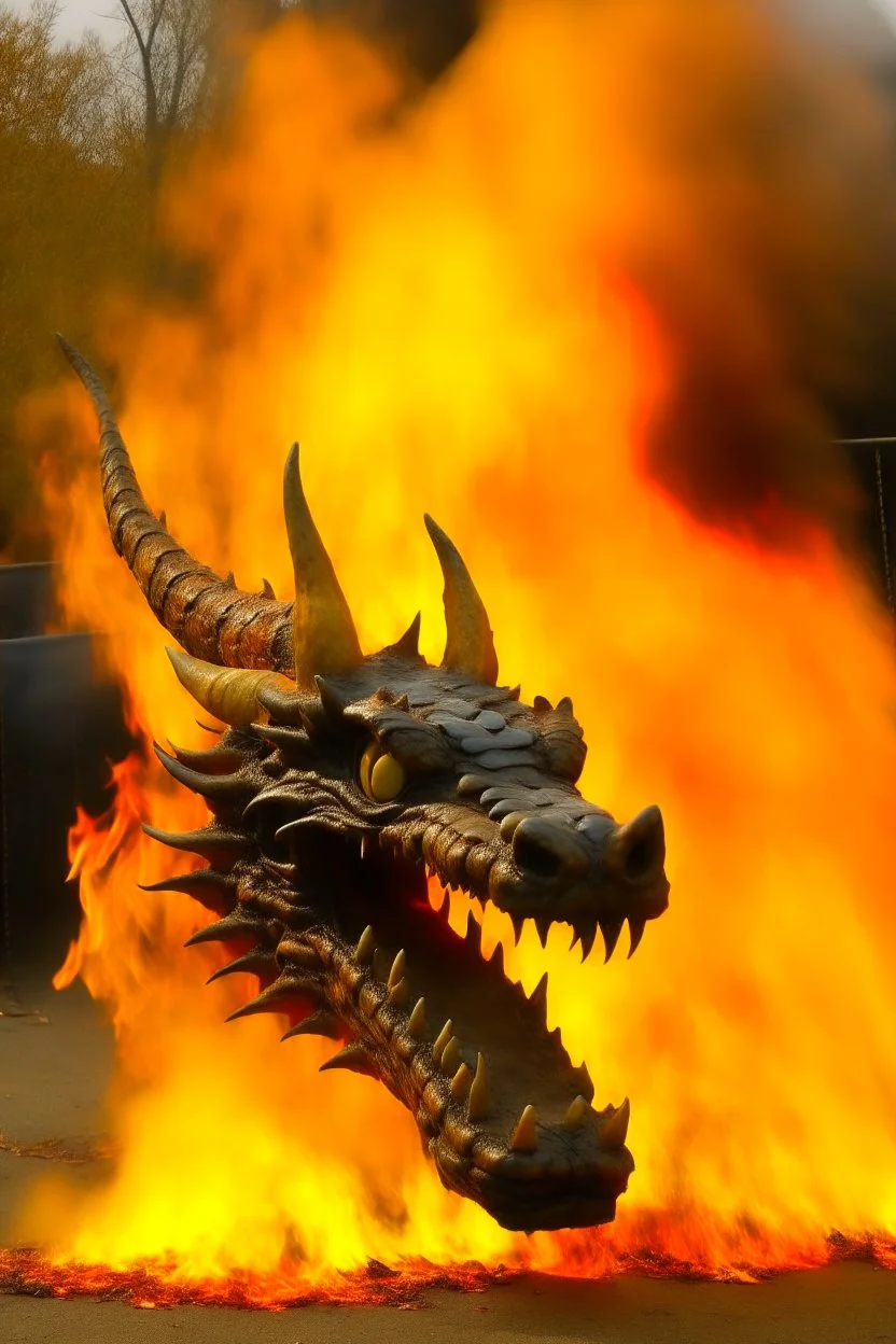 Burns with the fire of a thousand wood-burning stoves the dragon