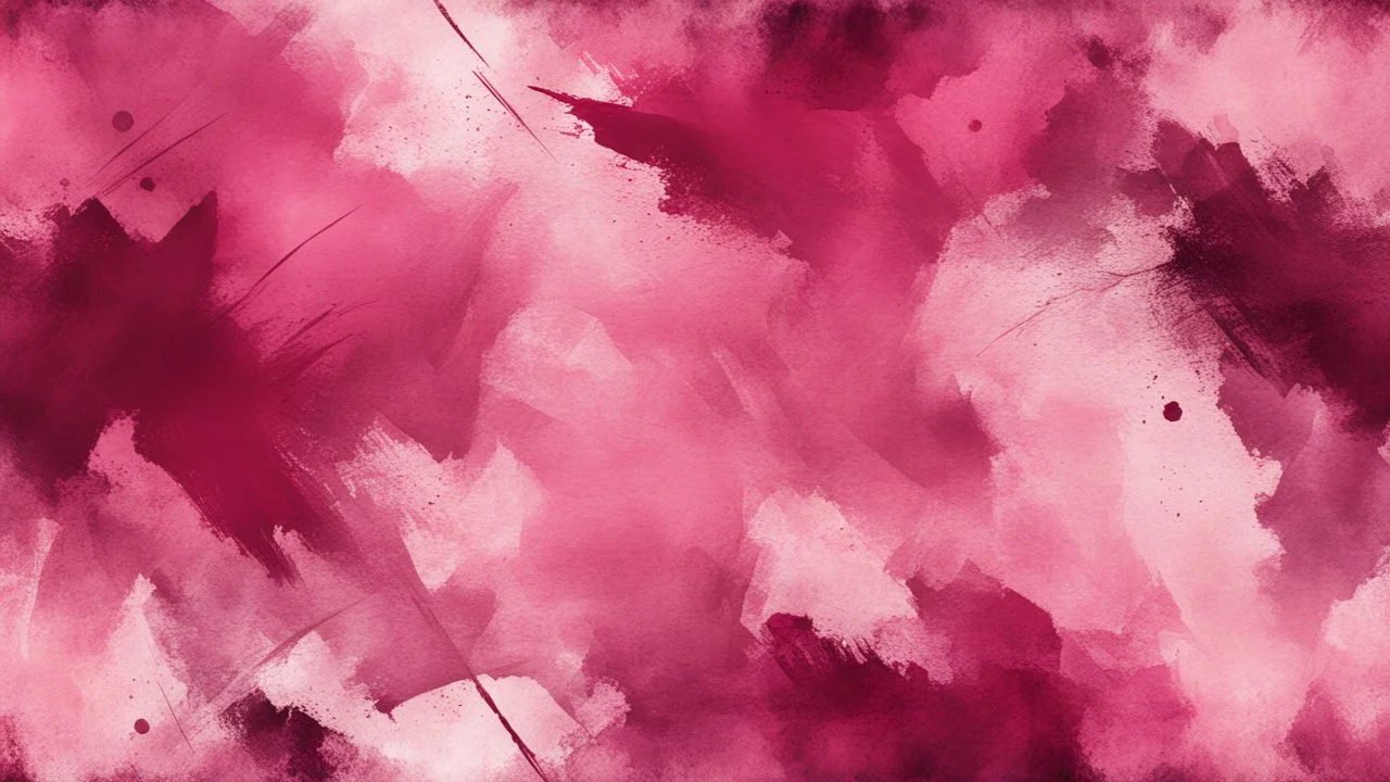 Hyper Realistic Grungy Pink & Maroon Abstract-Brush-Strokes-Pattern Texture Background