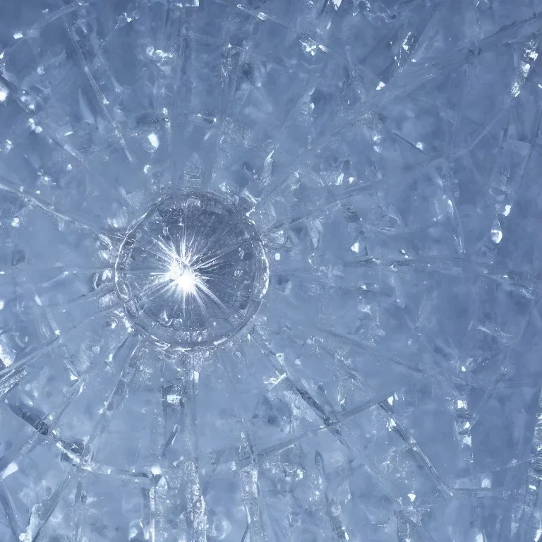 bell reflection, ice crystals