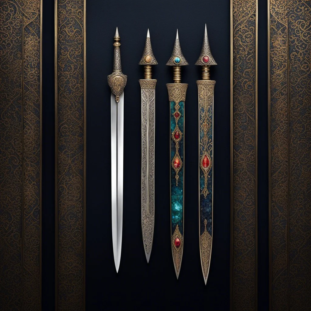 In the dimly lit room, a pair of Moorish daggers exude an aura of mystery and ancient power. The ornate blades, adorned with intricate carvings and gemstones, hint at a rich history waiting to be unraveled. As I reach out to touch them, a surge of energy connects me to a primal force, drawing me into a tale of battles and secrets. The daggers whisper of honor and betrayal, their silent elegance promising a journey of danger and intrigue. Little do I know, my encounter with the daggers is just th