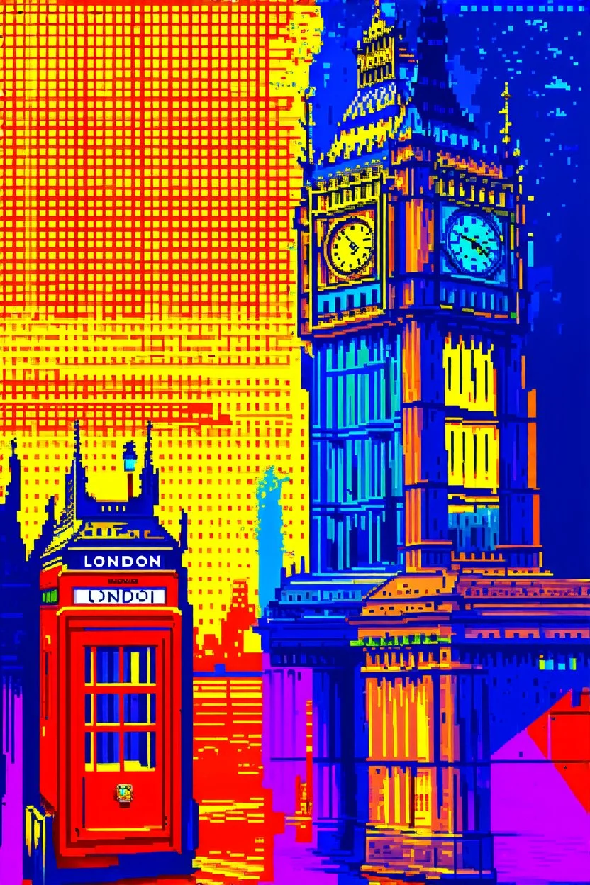 pop art pixels 10000 images london