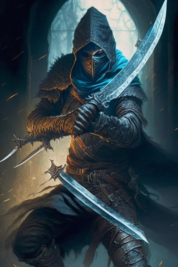 a human bandit with a greatsword