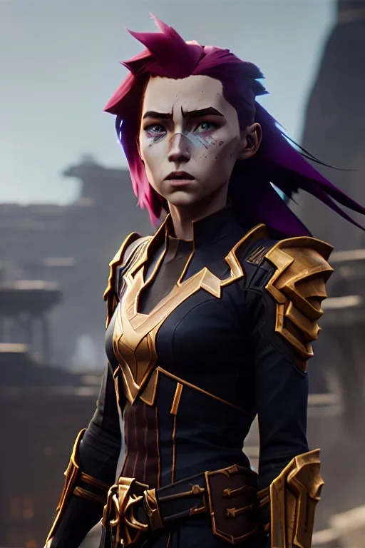 ultrarealistic, ruined city,__sci-fi futuristic armor__, __angles__, 18 year old woman, strikingly beautiful, ginger hair, _colour_, [__starlets__|__starlets__], (pale __skincolor__ skin:1.2), __camera__, _hair_, detailed face and eyes, medium breasts, leather choker, freckles, dynamic pose, resolved expression, __accessory__, strappy outfit, (straps:1.1), sword in scabard on left hip, (buckles, buttons, snaps, rings:1.0), haltertop style breastplate, detailed eyes, plump lips, sci-fi theme