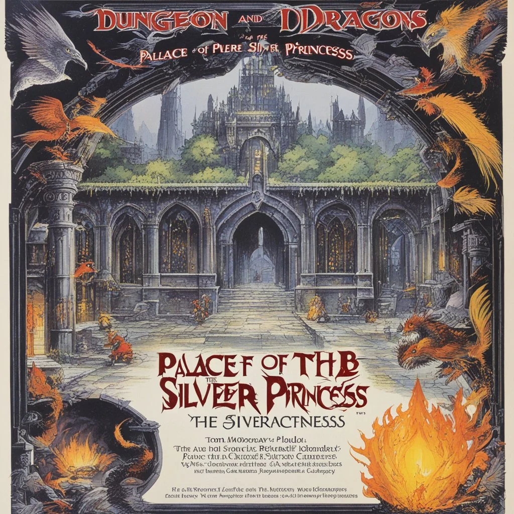 [template cover of dungeon and dragons module B3] palace of the silver princess, by Tom Moldvay and Jean Wells (1981) introduction module for characters levels 1-3